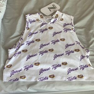 Brand new LSU crop top